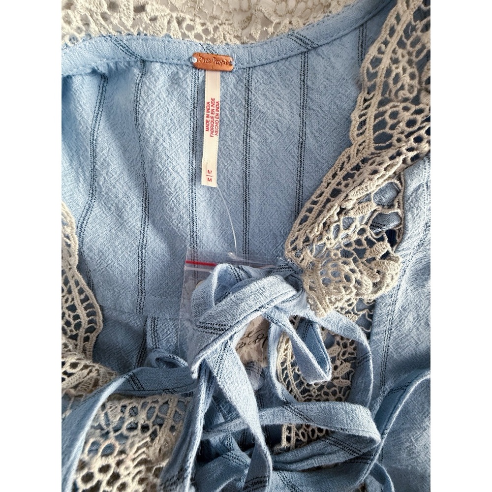 FREE PEOPLE Bali Jude Embroidered Cotton Blouse - Picture 4 of 7